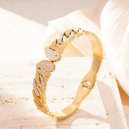 Sweet Butterfly goudkleurige damesarmband