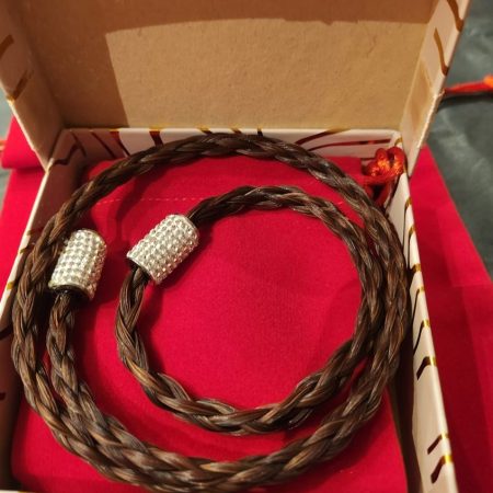 Ketting_set - handgemaakt - paardenhaar - ketting + armband