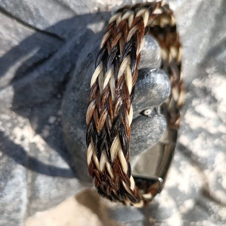 Paardenhaar armband van 3 kleuren echt paardenhaar