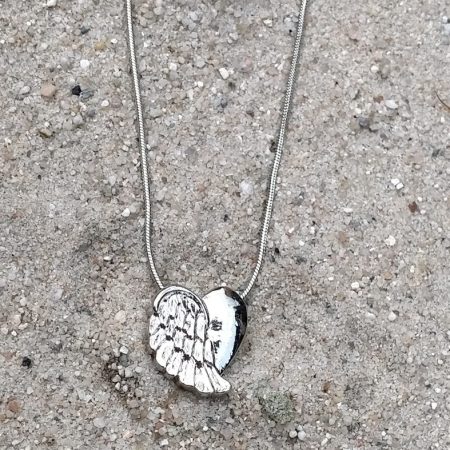 Gedenk sieraad - Engelen vleugels - bewaren van as