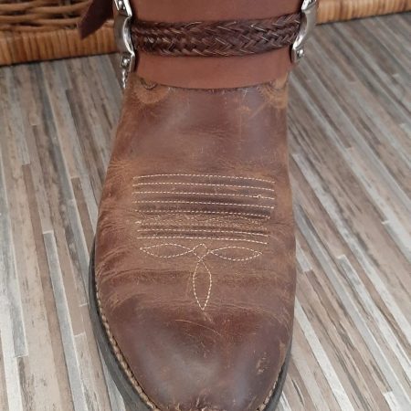 Laarzenbanden - echt leer - hand en op maat - gemaakt