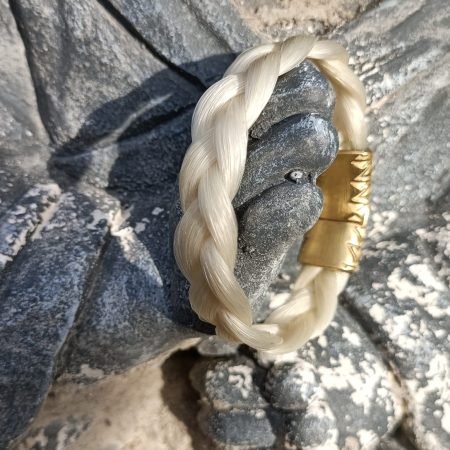 Paardenhaar armband van paardenhaar - gewoon gevlochten
