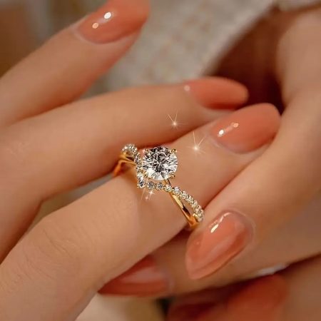 Stijlvolle 1ct Prinsessensteek Cubic Zirconia Ring - Verstelbaar