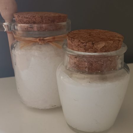 Gezicht scrub en Body scrub set - hand gemaakt - Geur naar keuze