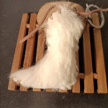 Sleutelhanger hand gemaakt - runder leer - cowboy laars