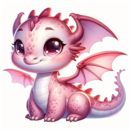 Heat-Transfer - Schattige roze dinosaurus - maak je eigen product