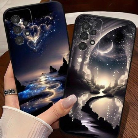 Mountain & Star Moon - dikke schokbestendige telefoonhoes