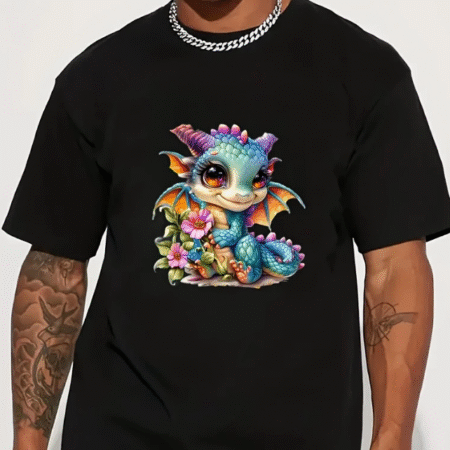 Heat-Transfer - Baby draakje ( cartoon ) - maak je eigen product