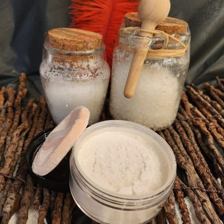 Scrubzout-Set Gezicht & Body- body powder - hand gemaakt