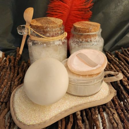 Scrubzout-Set - body block - body powder - div heerlijke geuren