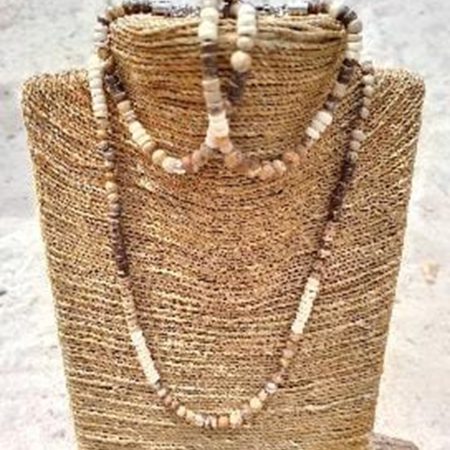 Ketting_set - handgemaakt - natuursteen - ketting + armban(den )