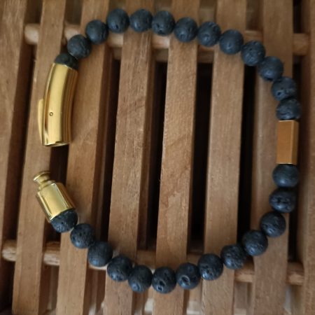 Kralen armband hand gemaakt van echt Lava-kralen
