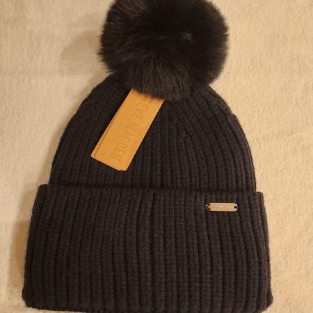 STEVE MADDEN Pointelle gebreide muts met pompon
