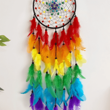 Mooie kleurrijke Dromenvanger - Regenboog kleuren