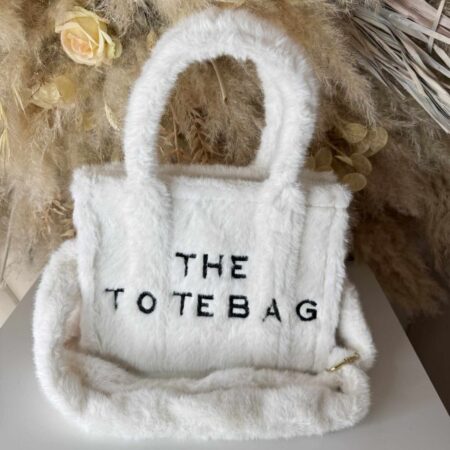 FAKE FUR TOTE BAG WIT / Super zacht en mooi
