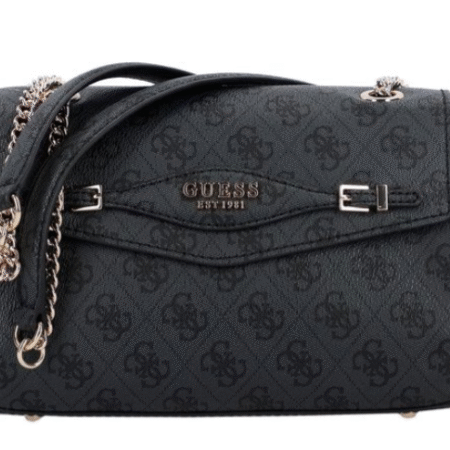 Guess KATYA CONVERTIBLE FLAP - Handtas - coal logo .