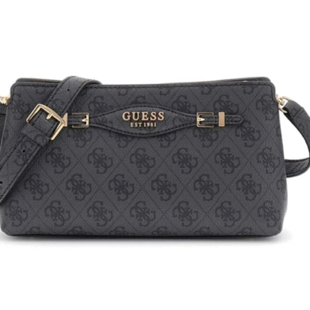 GUESS Schoudertas 'KATYA CROSSBODY TOP ZIP' in Donkergrijs .