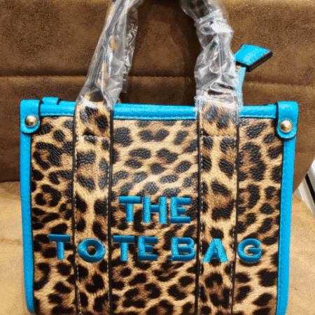 PERFECT LITTLE TOTE BAG PANTER LICHT BLAUW